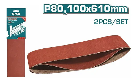 LIJA PARA LIJADORA DE BANDA 100X610MM P80 TOTAL
