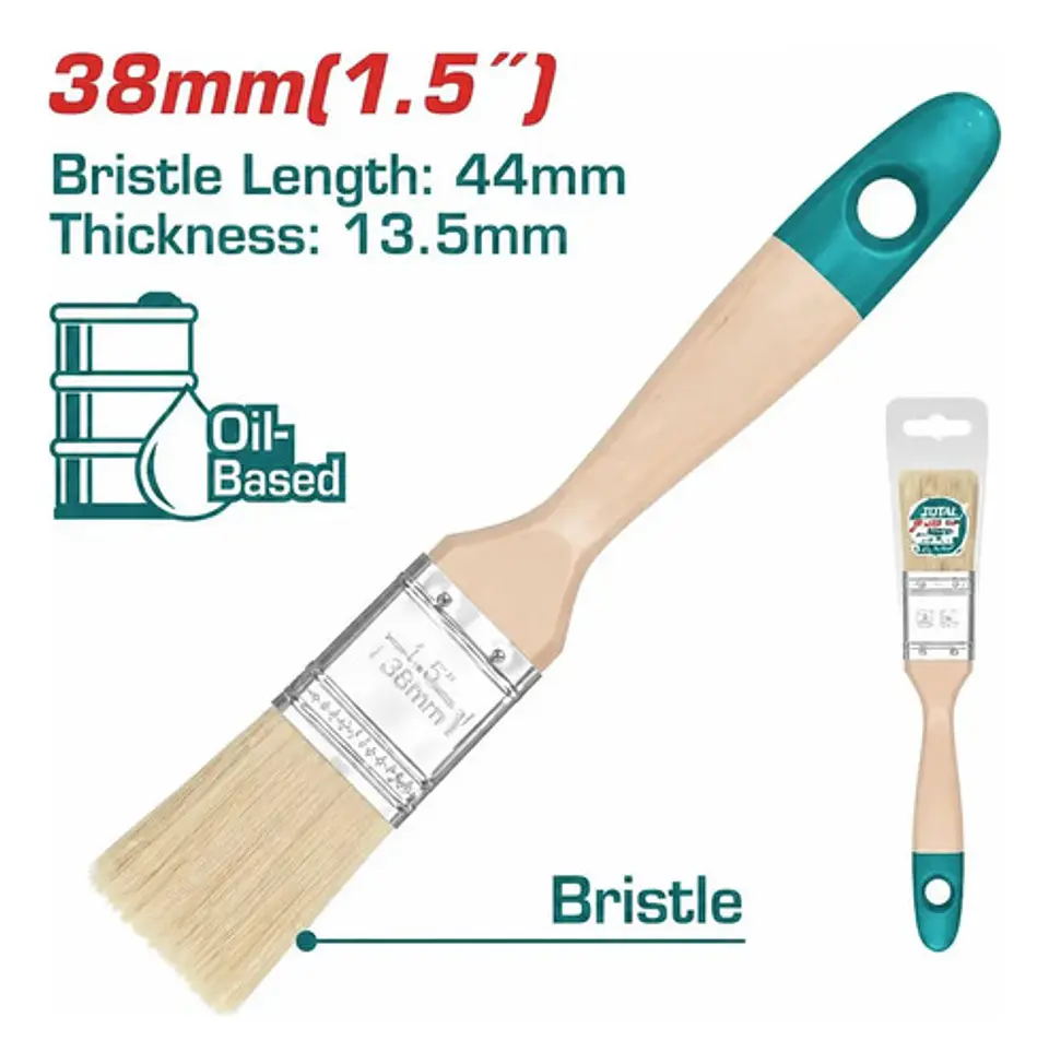 BROCHA MANGO MADERA 1.5
