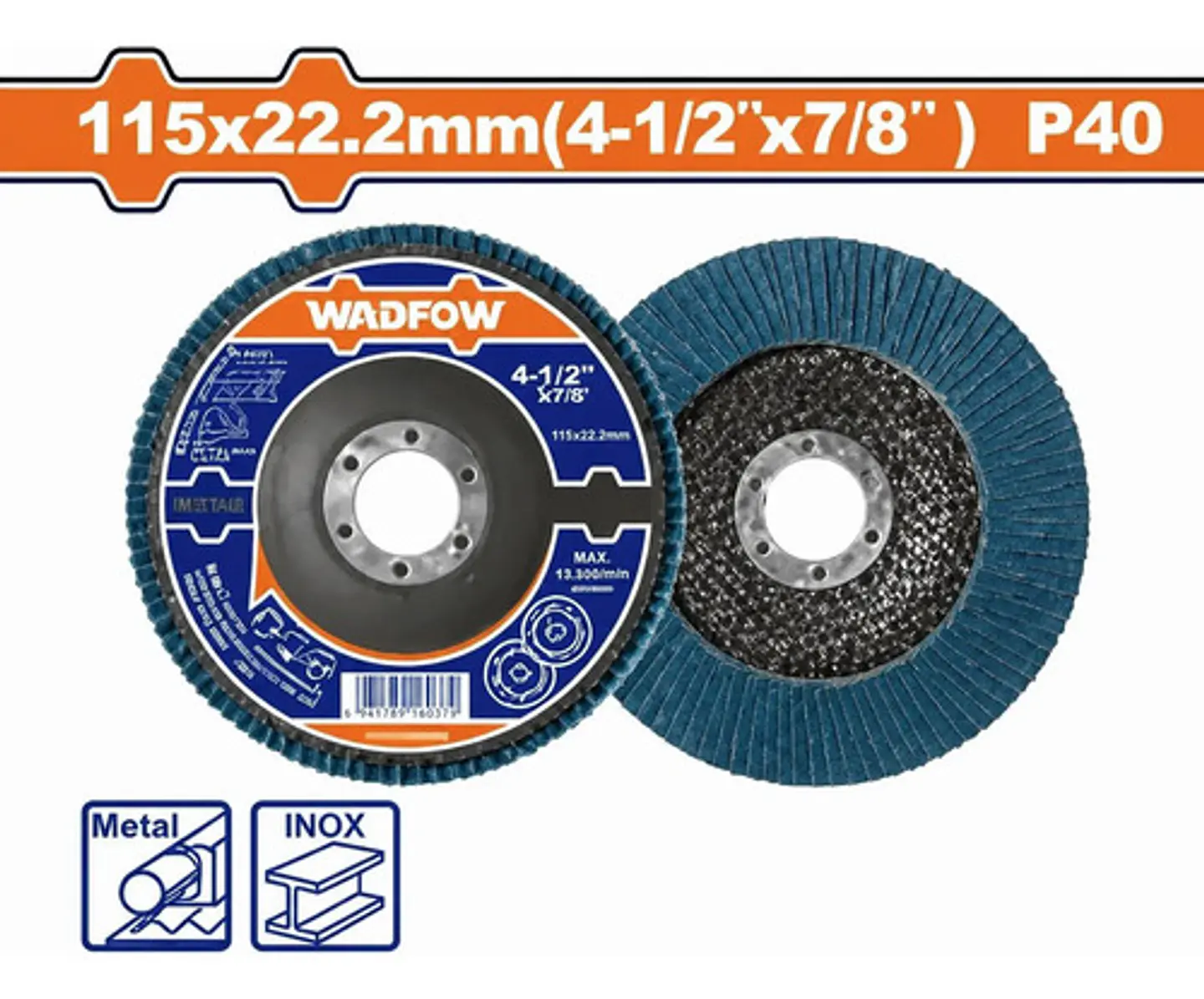 DISCO FLAP ZIRC 4-1/2 (115 MM) P40 WADFOW 1