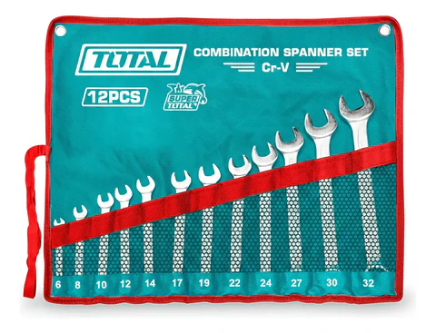 JGO LLAVE PUNTA CORONA POR 12PCS 6-32MM TOTAL