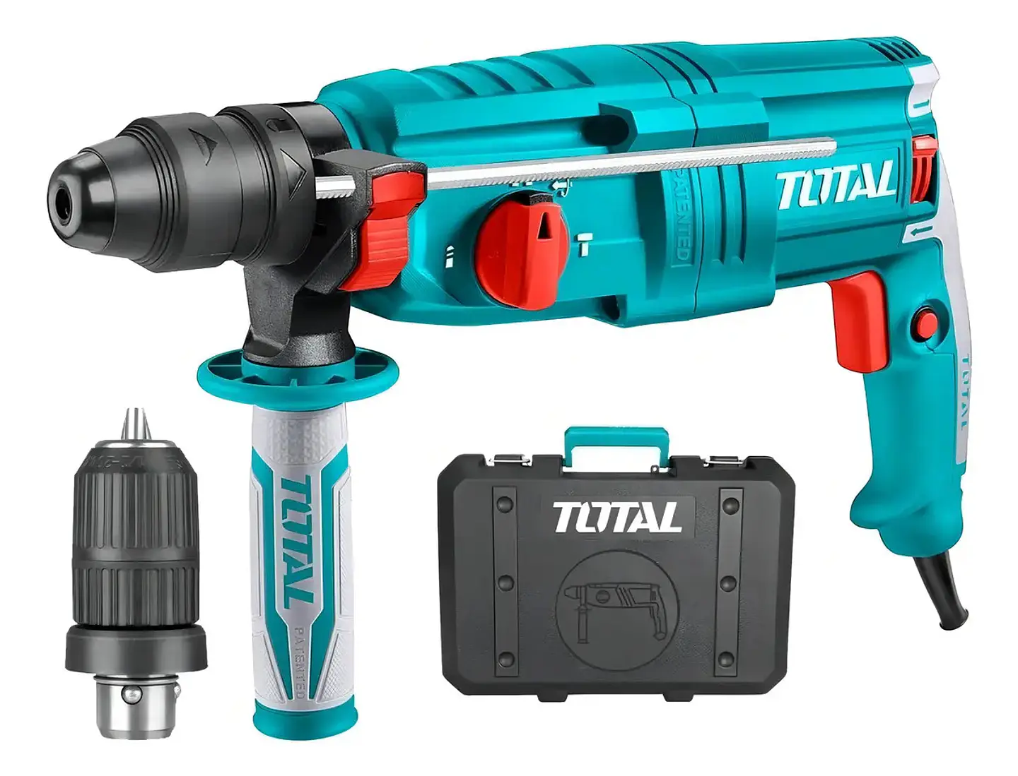 ROTOMARTILLO 800W 2,5J SDS-PLUS+MANDRIL C/ ADAPTADOR TOTAL 1