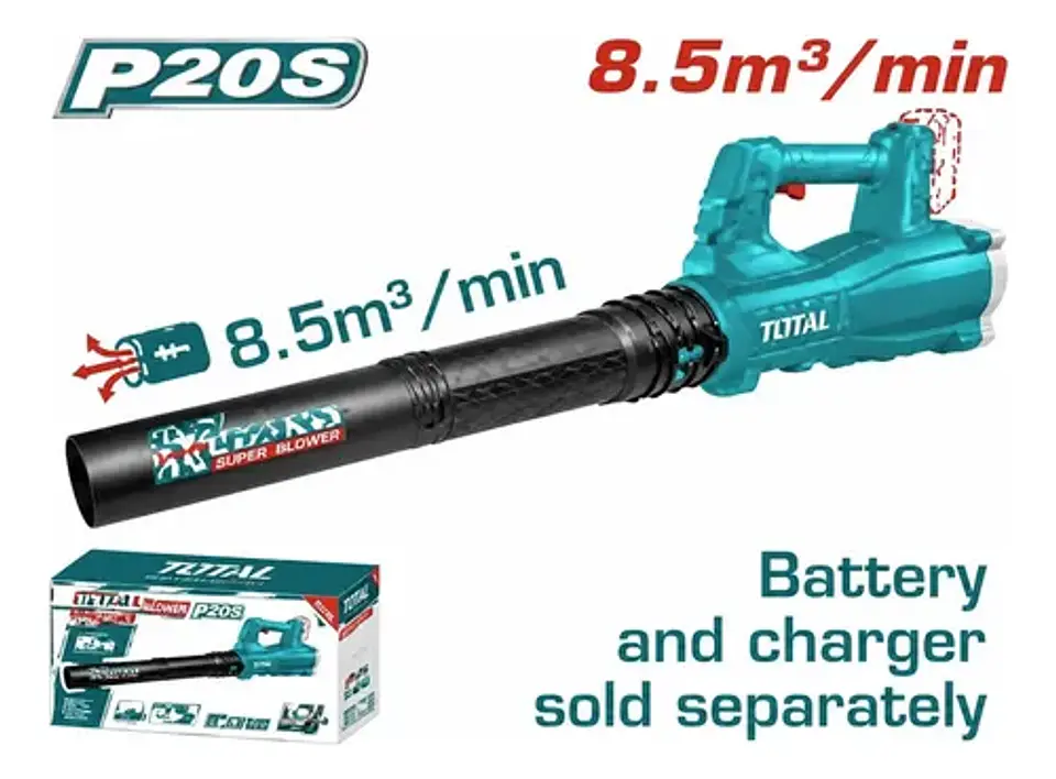 SOPLADOR INALAMBRICO LITIO-ION 20V TOTAL SIN BATERIA Y SIN C 1