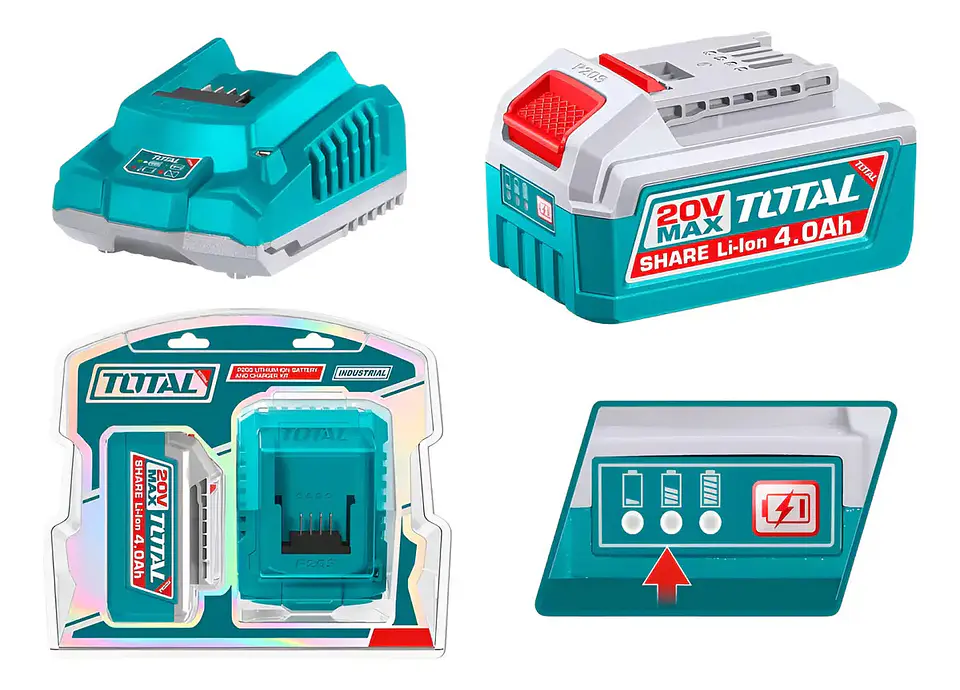 KIT DE BATERIA Y CARGADOR 20V 4.0AH TOTAL 1