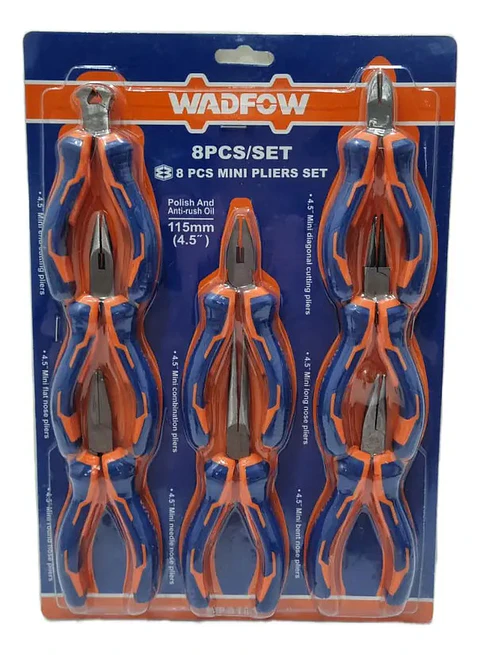 JUEGO DE 8 ALICATE MINI PINZAS WADFOW