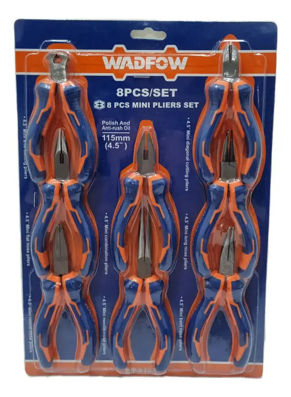 JUEGO DE 8 ALICATE MINI PINZAS WADFOW 1