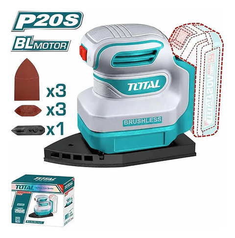 LIJADORA ORBITAL DE PALMA 20V INALAMBRICO TOTAL