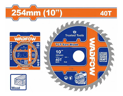 DISCO SIERRA MADERA 10 (254MM) 40T WADFOW