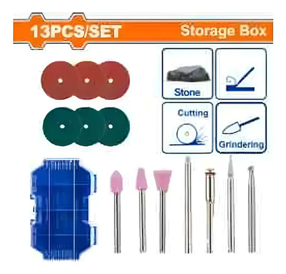 ACCESORIOS MINIRECTIFICADORA 13 PCS WADFOW 1