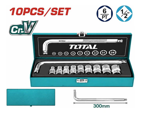 JGO DADOS POR 10PCS 1/2" TOTAL