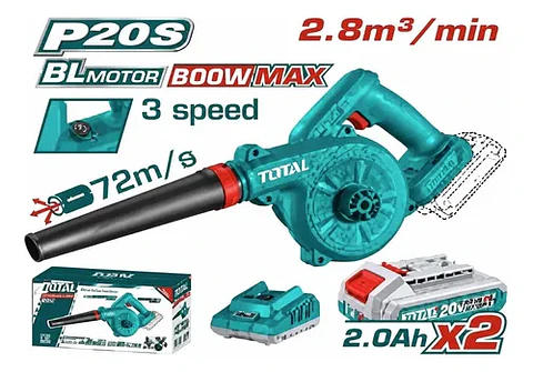 SOPLADORA INALAMBRICO 20V 2,8M3 600W TOTAL