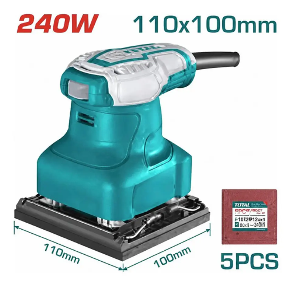 LIJADORA ORBITAL DE PALMA 240W 110MMX100MM TOTAL 1
