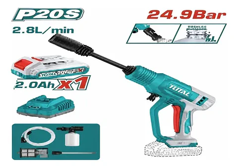HIDROLAVADORA INALAMBRICO 24.8BAR 20V TOTAL