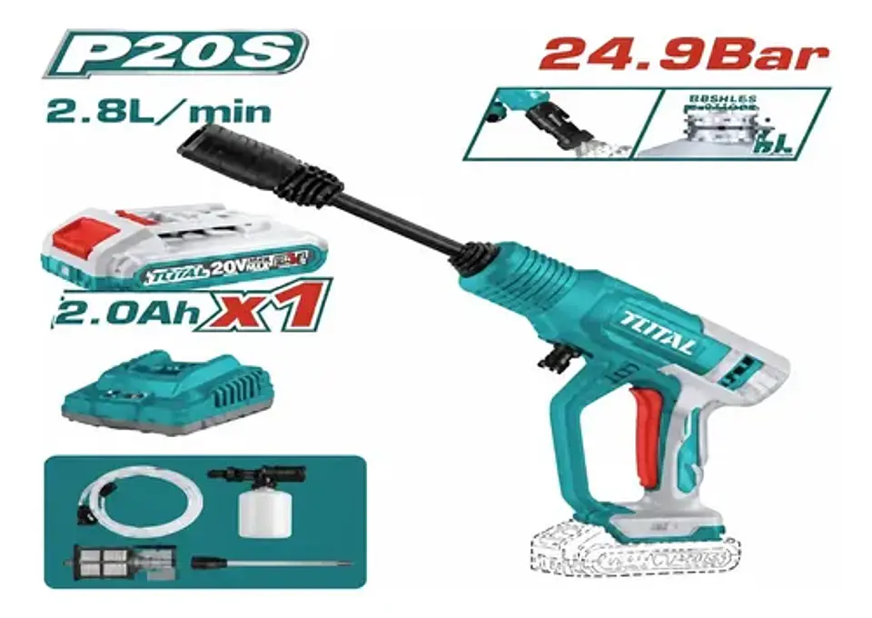 HIDROLAVADORA INALAMBRICO 24.8BAR 20V TOTAL 1