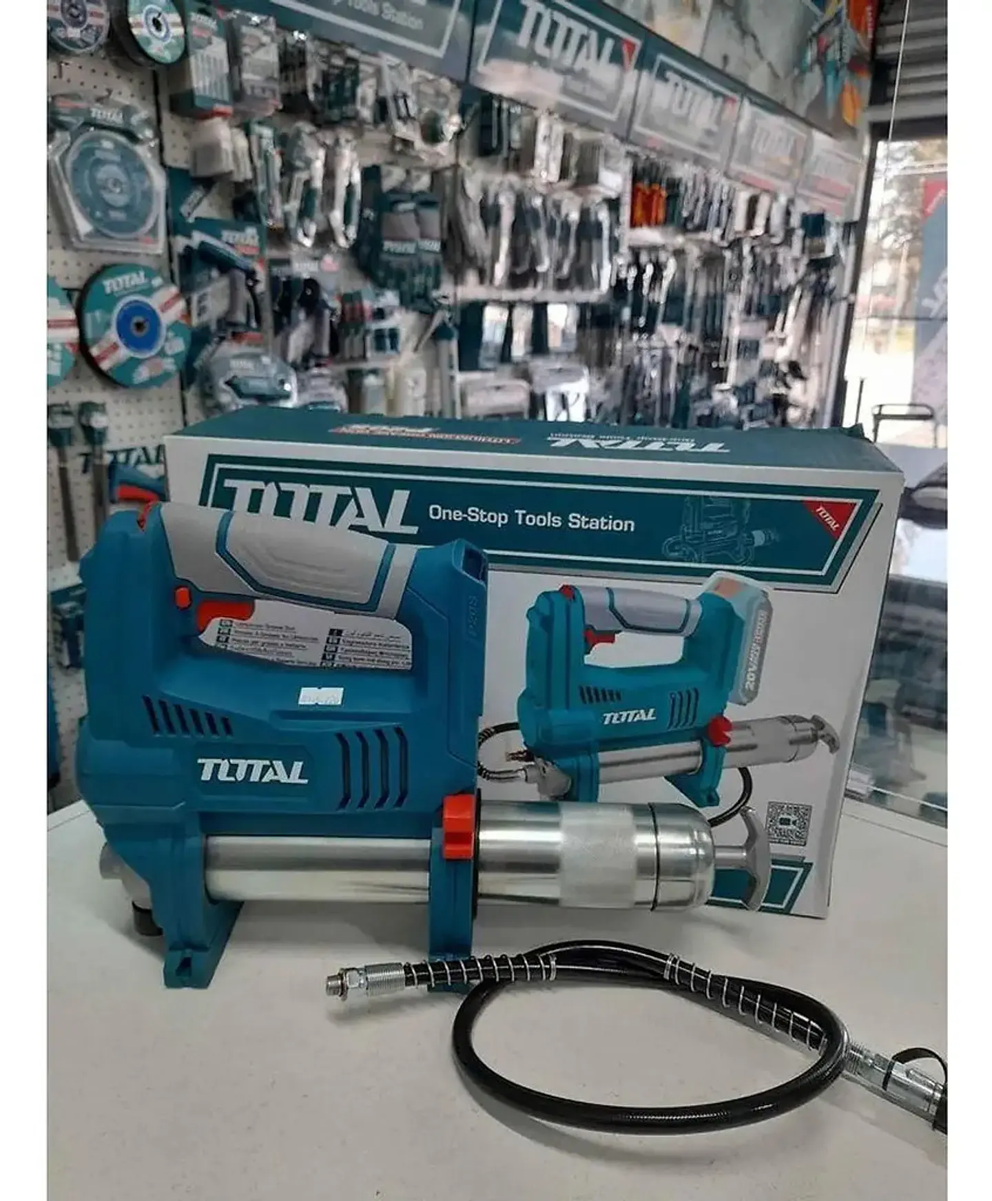 PISTOLA ENGRASADORA INALAMBRICA 20V TOTAL SIN BATERIA SIN CA 3