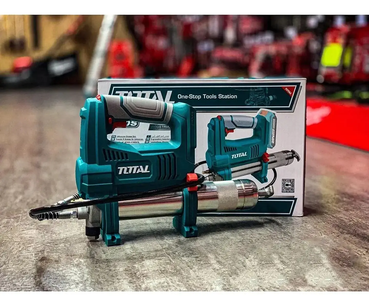 PISTOLA ENGRASADORA INALAMBRICA 20V TOTAL SIN BATERIA SIN CA 4