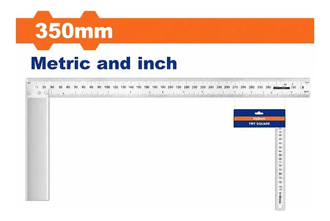 ESCUADRA ALUMININO 350 MM WADFOW
