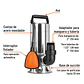 Bomba sumergible para agua sucia, cuerpo de acero inoxidable marca TRUPER - Miniatura 2