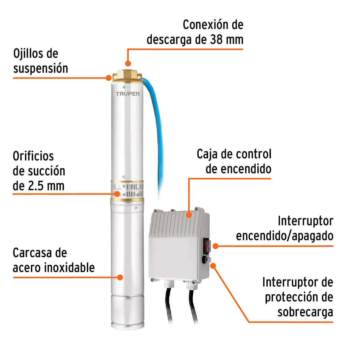Bomba sumergible tipo bala 4