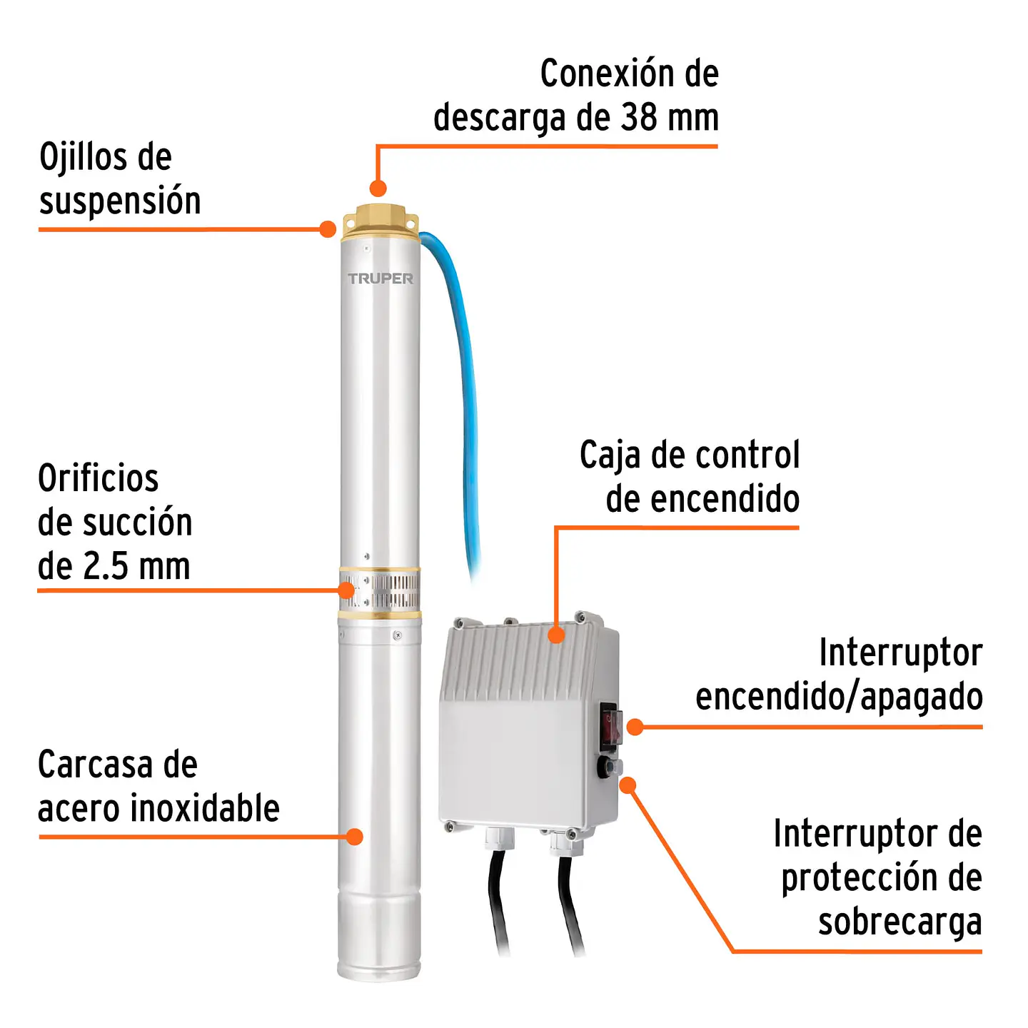 Bomba sumergible tipo bala 4