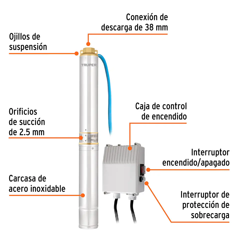 Bomba sumergible tipo bala 4