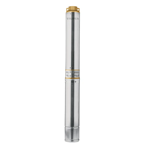 Bomba sumergible tipo bala 4", 1-1/2HP, uso agrícola, TRUPER