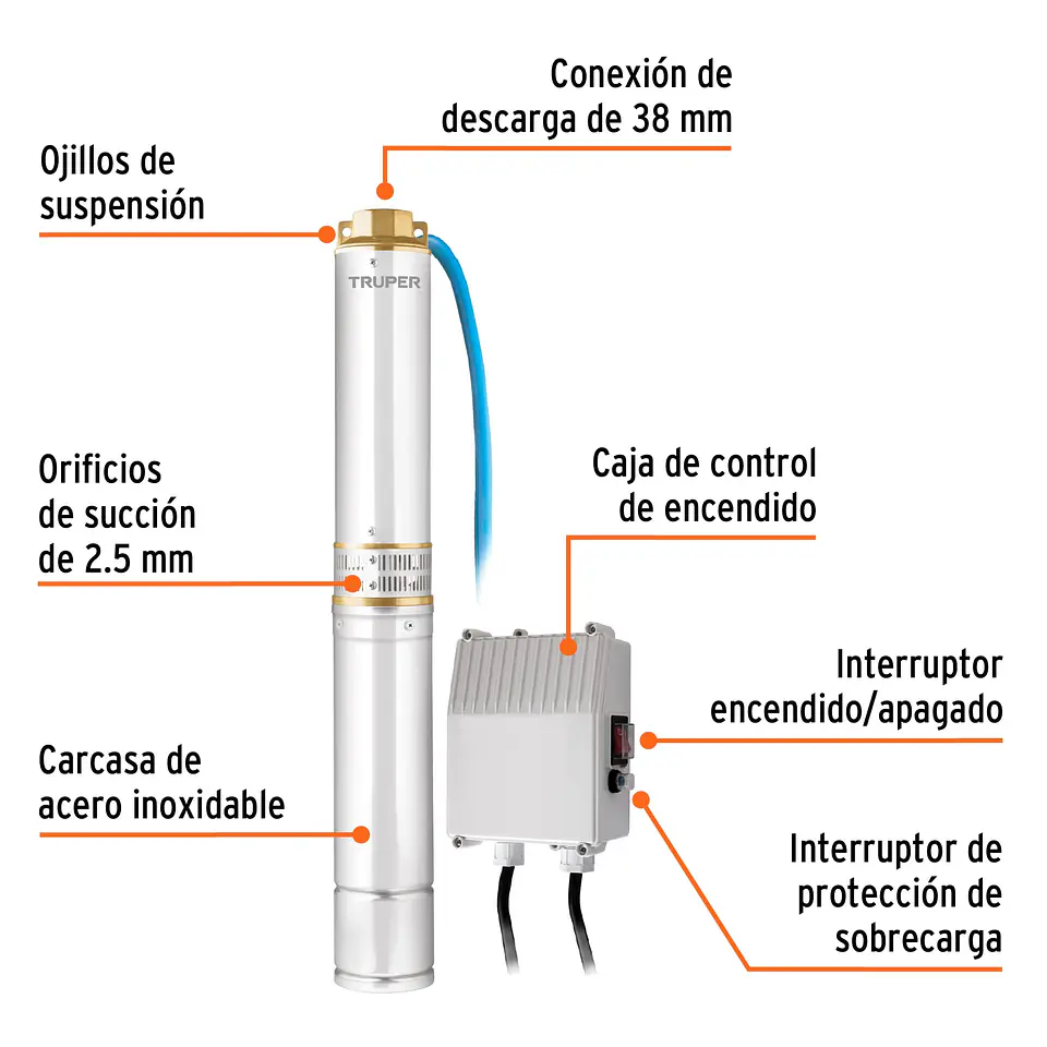 Bomba sumergible tipo bala 4