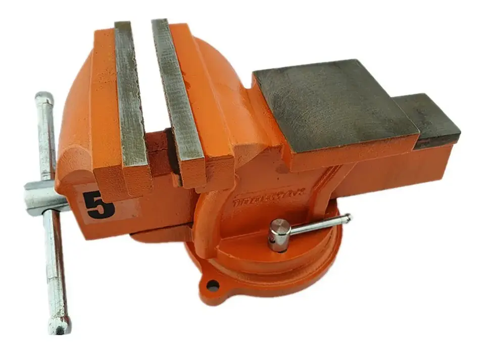 Tornillo De Banco Mecanico Base Giratoria 5 Pulgadas Toolmak 1