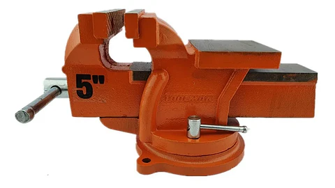 Tornillo De Banco Mecanico Base Giratoria 5 Pulgadas Toolmak