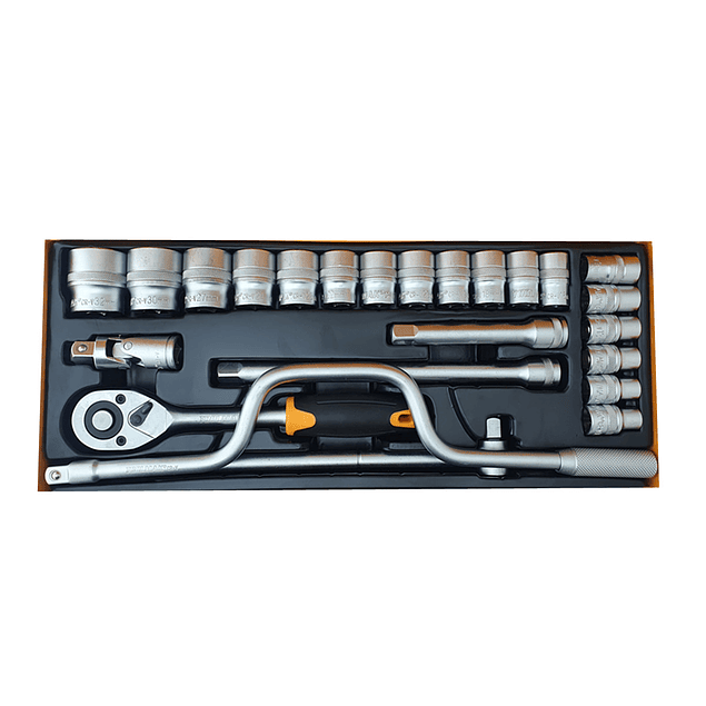 Set Juego Dados Hexagonales 1/2 24 Piezas Toolmak Tmk19523