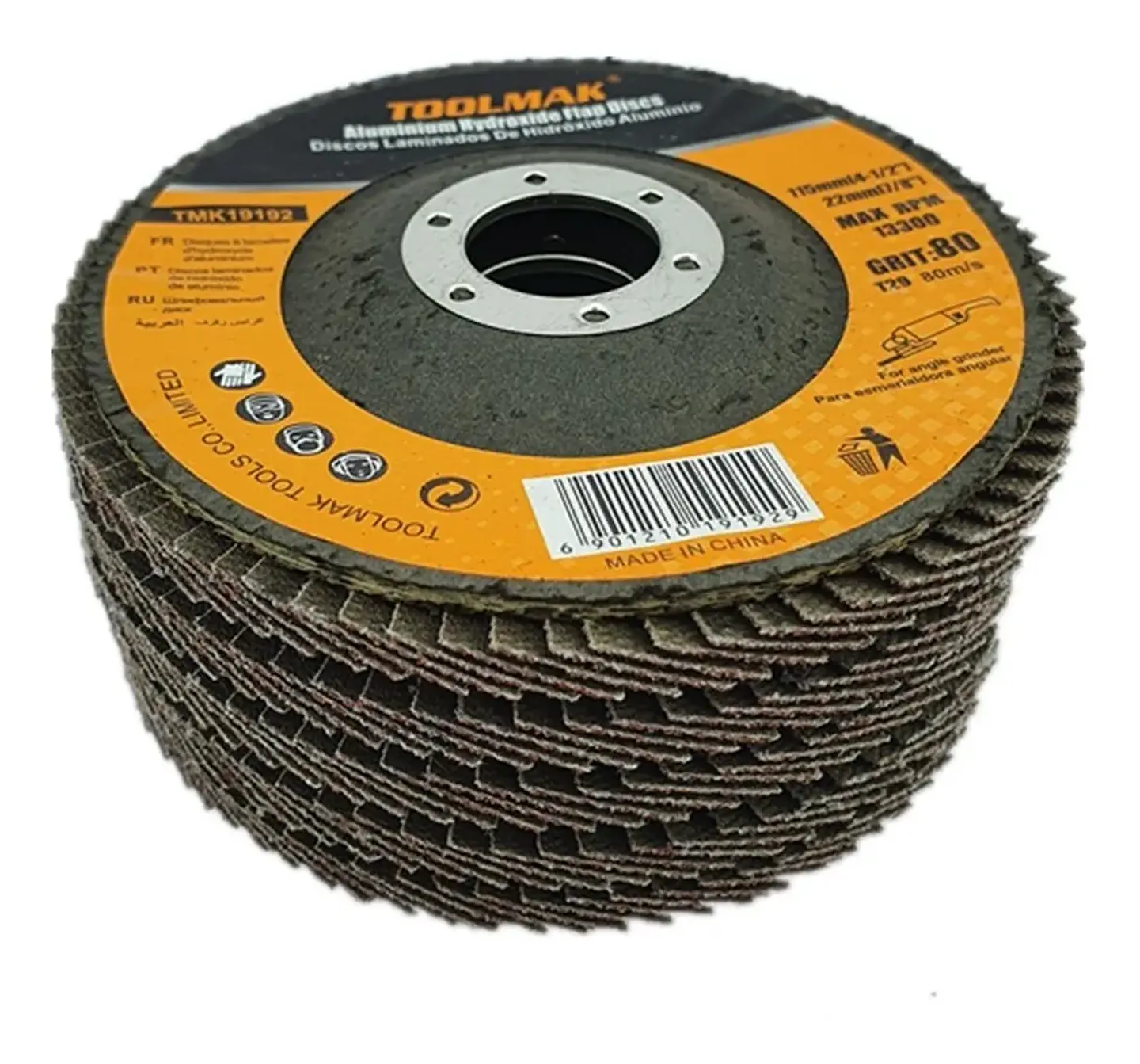 Disco Lijas Pulir Traslapado Laminados Madera 5 Und Toolmak 2