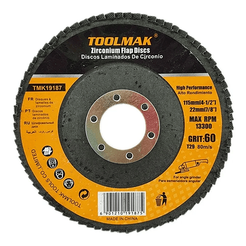 Disco Lijas Pulir Traslapado Laminados Metal 5 Und Toolmak