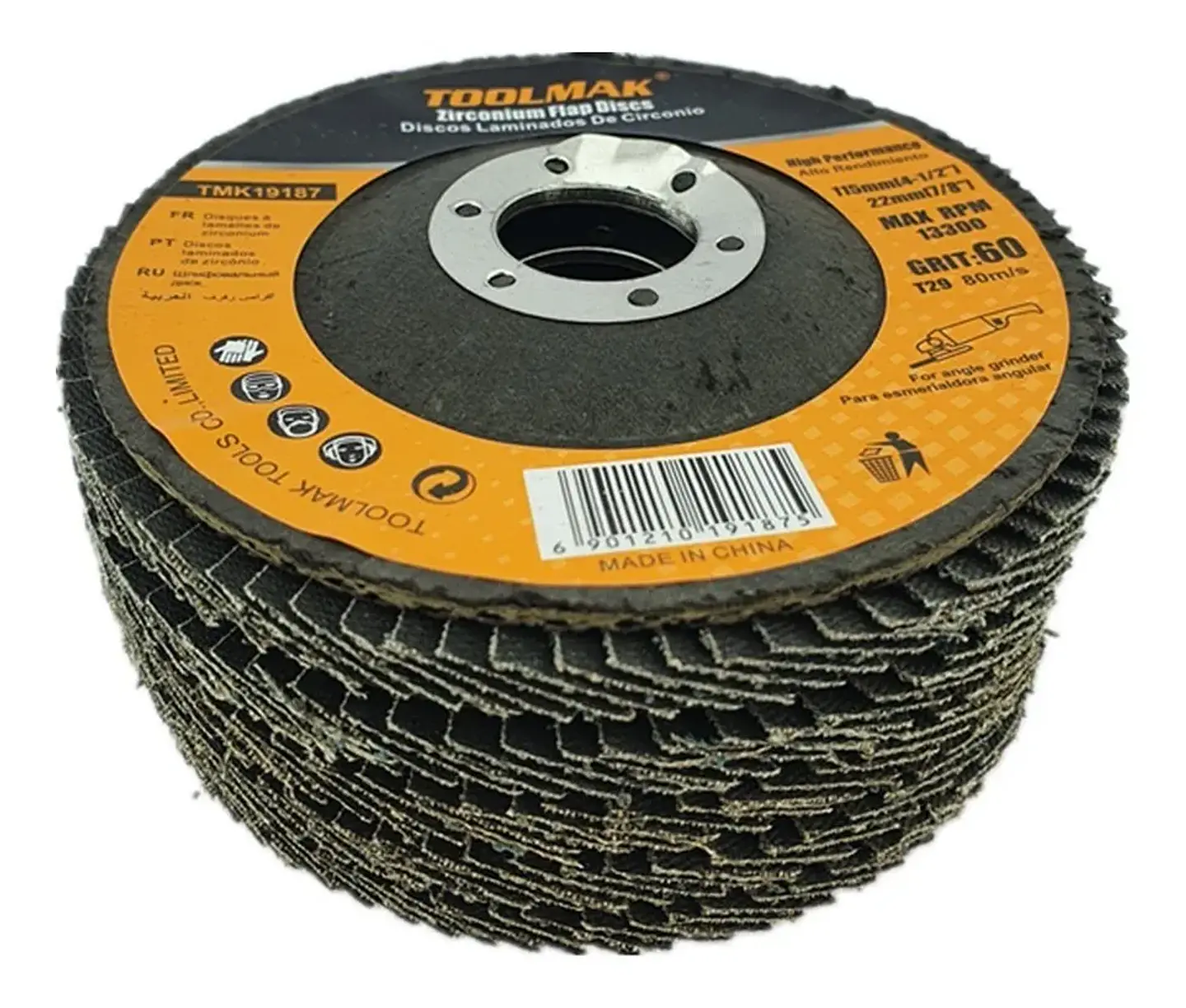 Disco Lijas Pulir Traslapado Laminados Metal 5 Und Toolmak 2