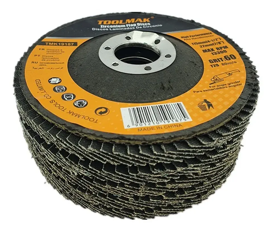 Disco Lijas Pulir Traslapado Laminados Metal 5 Und Toolmak 2