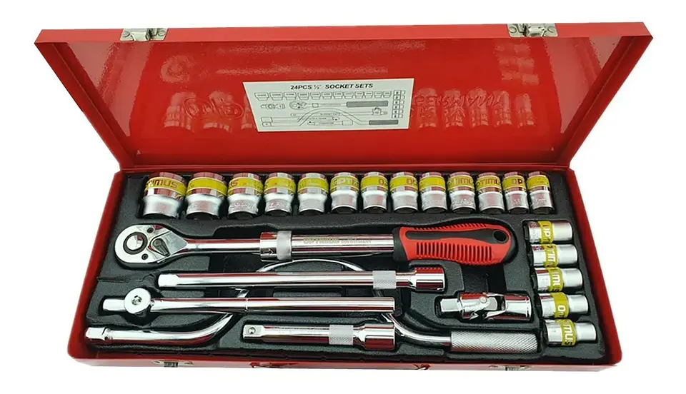 Juego Dados Hexagonales Chicharra 1/2 Extensible 24 Piezas 2