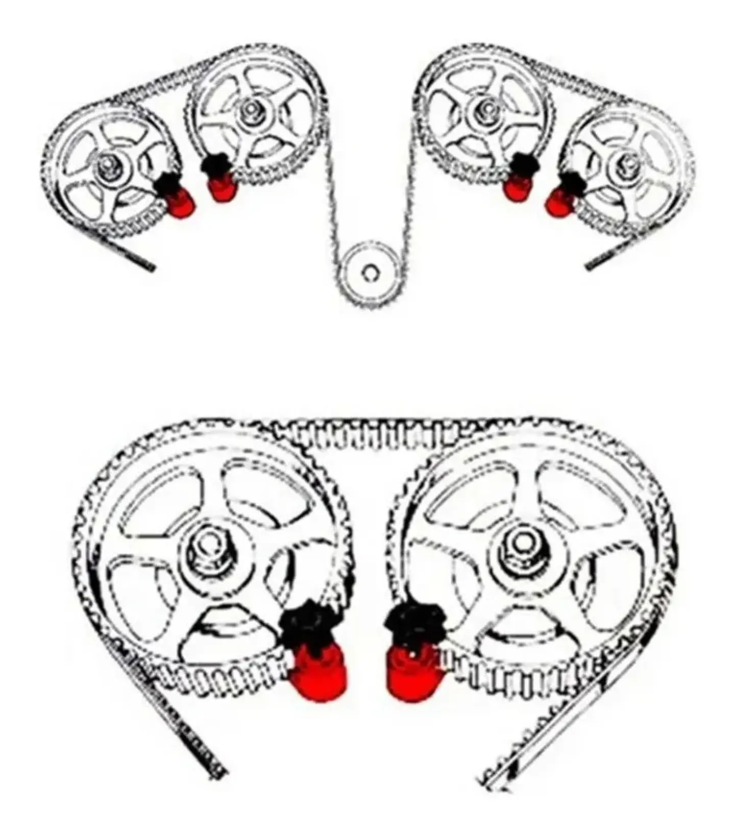 Trabador Puesta Punto Universal Doble Arbol De Leva 5 Piezas 4