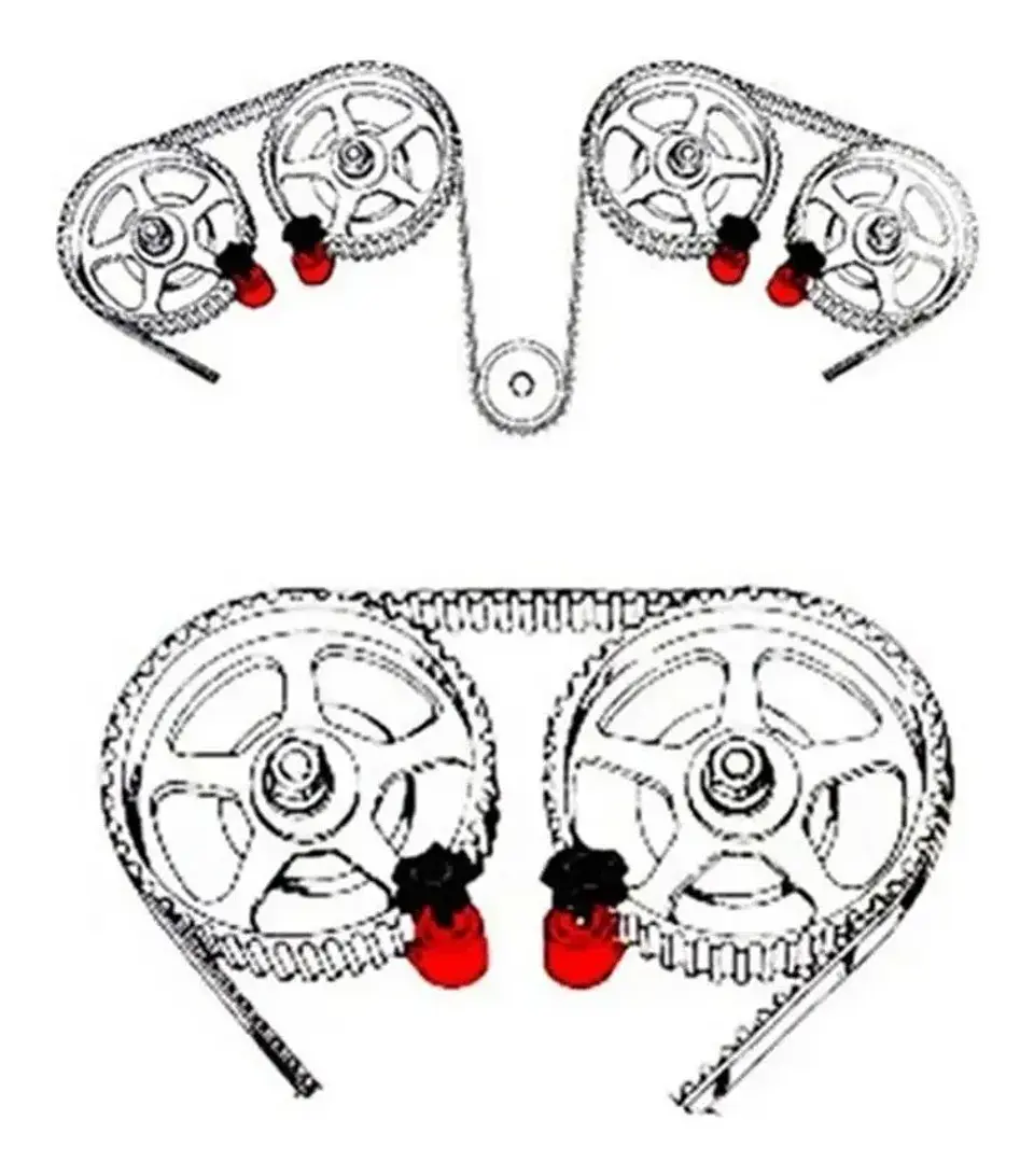 Trabador Puesta Punto Universal Doble Arbol De Leva 5 Piezas 4