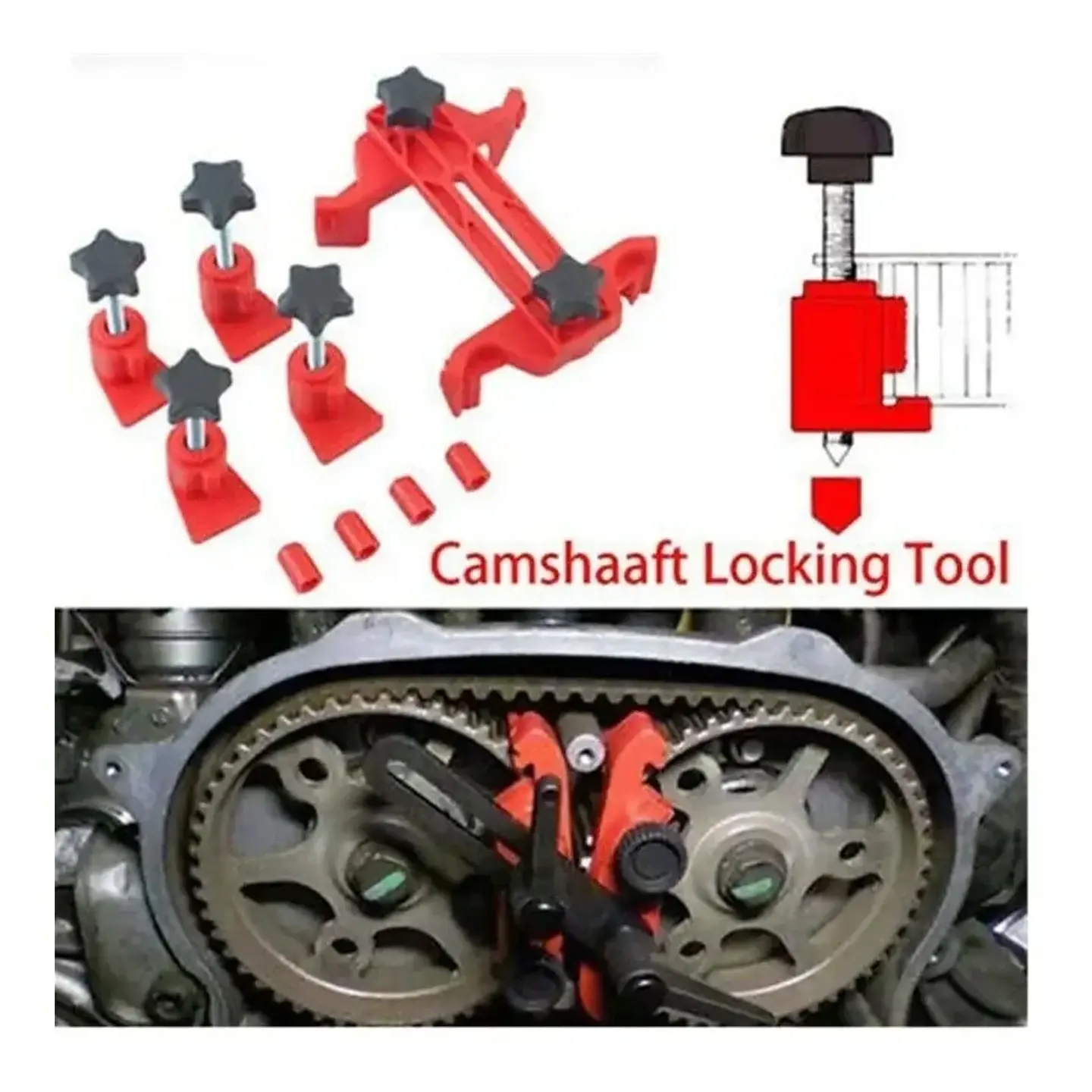 Trabador Puesta Punto Universal Doble Arbol De Leva 5 Piezas 6