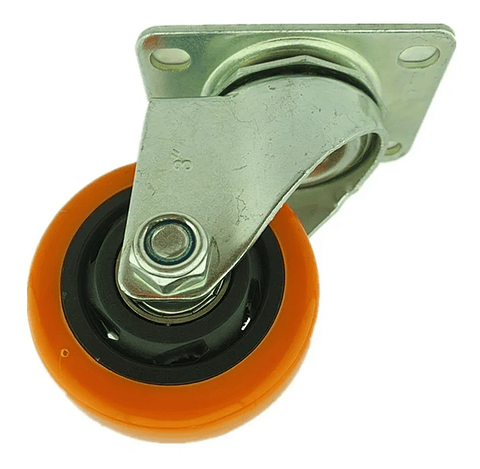 Rueda Naranja Giratoria 3 Pulgadas