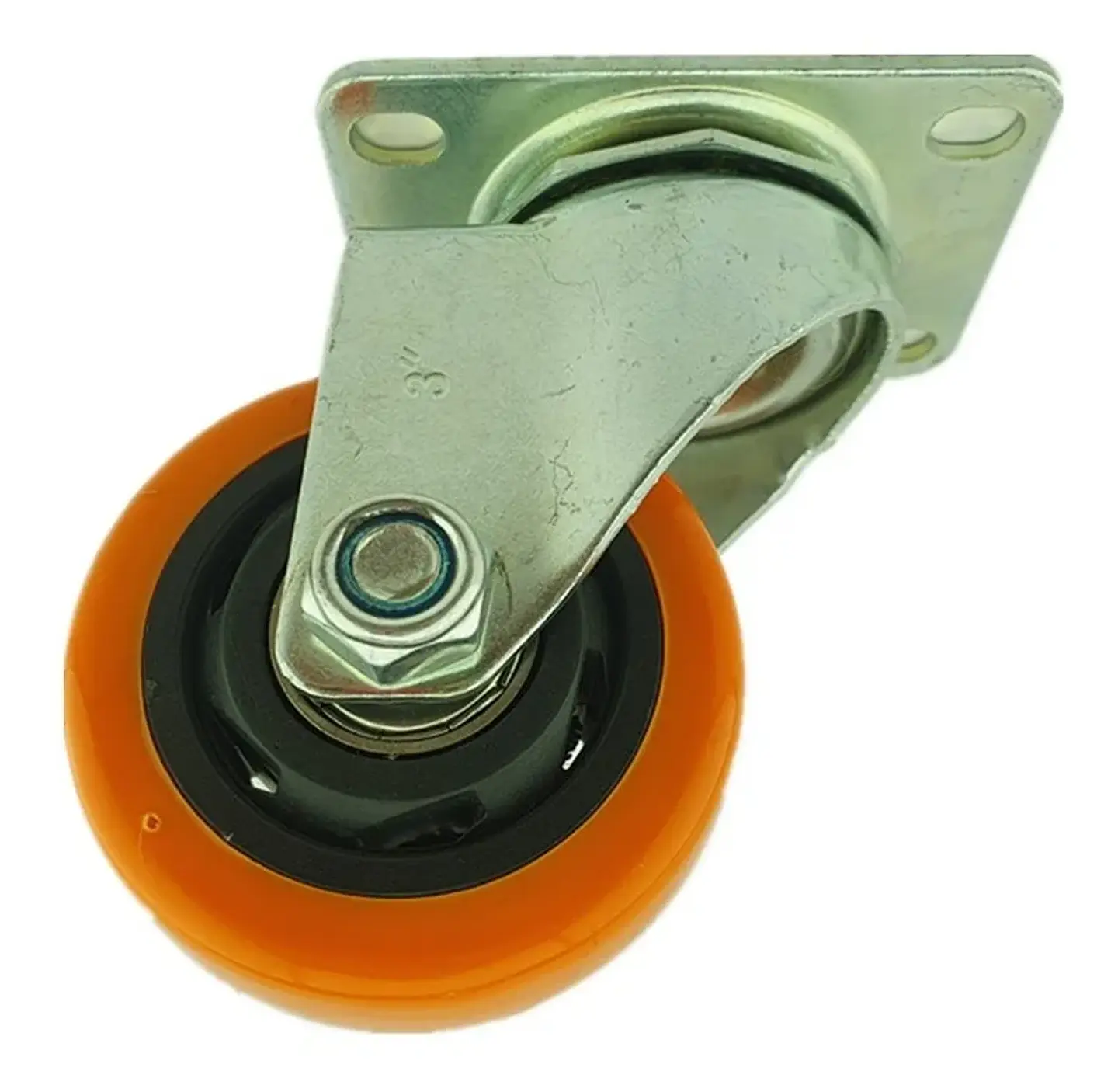 Rueda Naranja Giratoria 3 Pulgadas 1