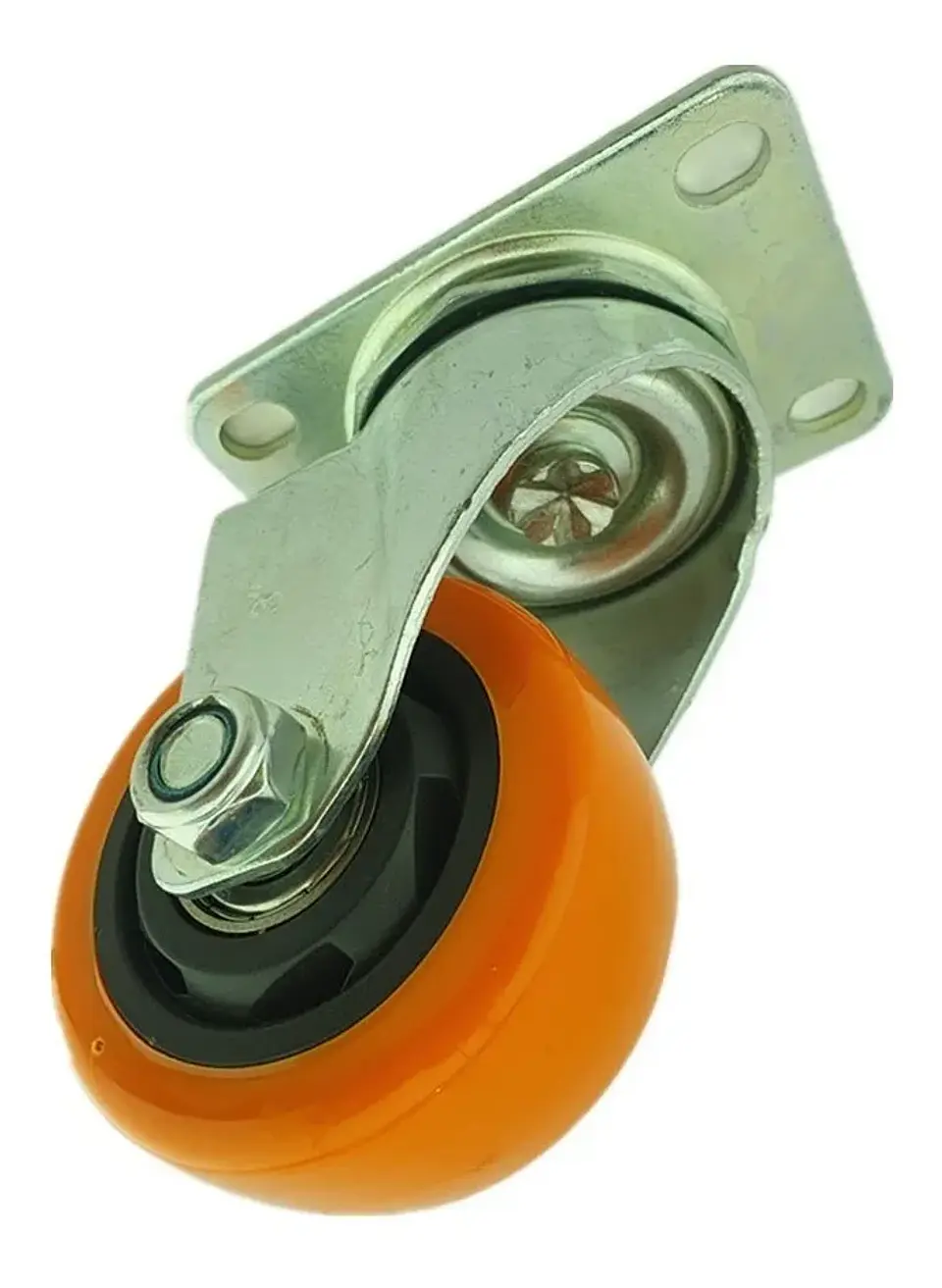 Rueda Naranja Giratoria 3 Pulgadas 2