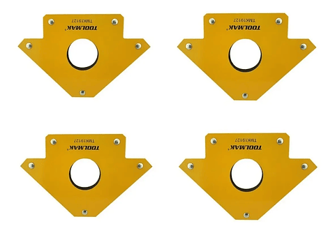 Pack 4 Escuadra Magnetica 25 Lbs Para Soldar Toolmak