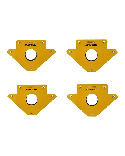 Pack 4 Escuadras Magneticas Para Soldar 50 Lbs / Steeltools