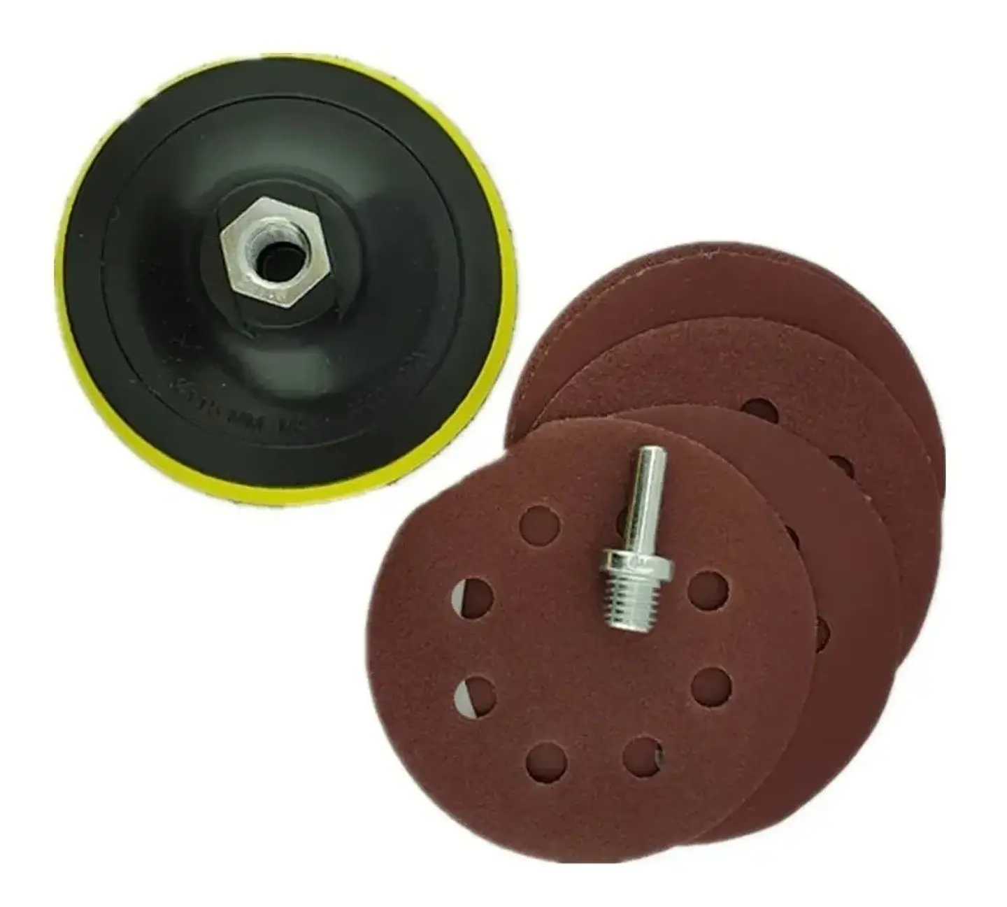 Kit Accesorios Para Pulir 115mm 4 1/2 Con Adaptador Toolmak 1