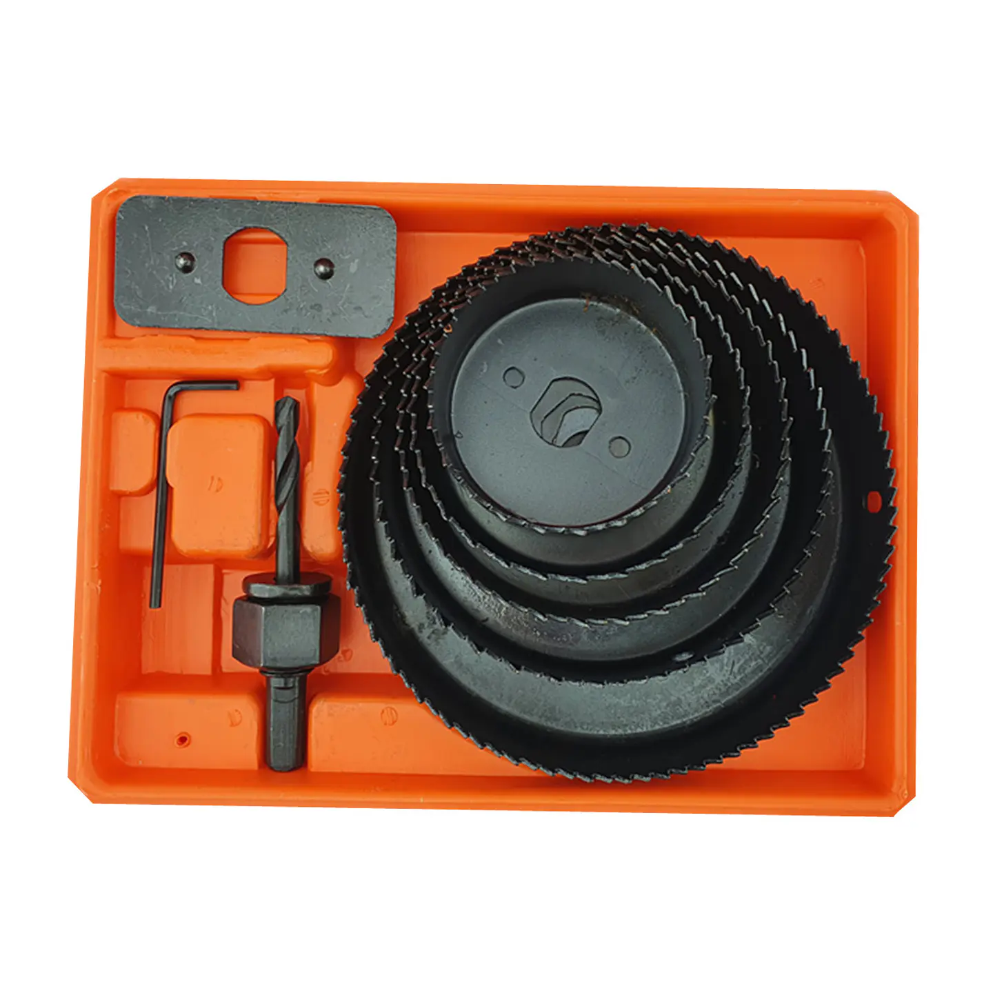 Juego Hoja Broca Sierra Copa Para Madera 8 Piezas Toolmak 2