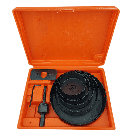 Juego Hoja Broca Sierra Copa Para Madera 8 Piezas Toolmak