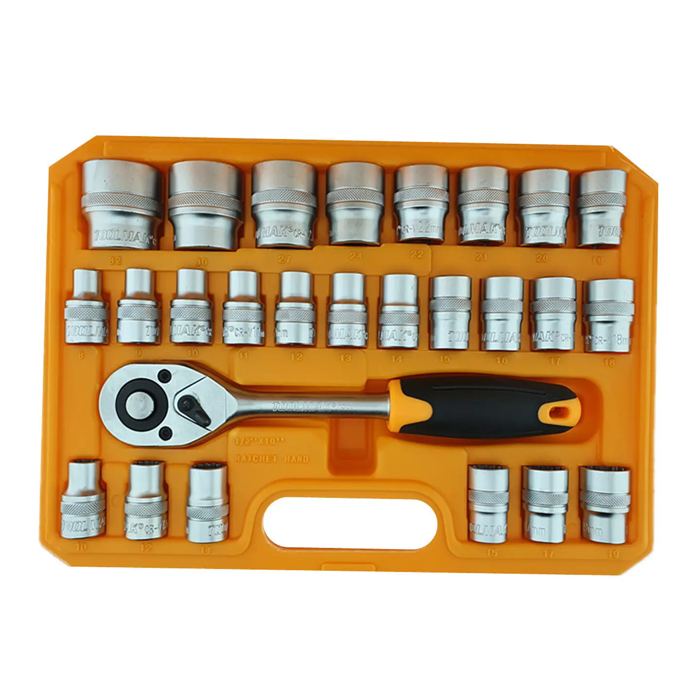 Juego Caja Set Dados Con Chicharra 1/2 32 Piezas Toolmak 4