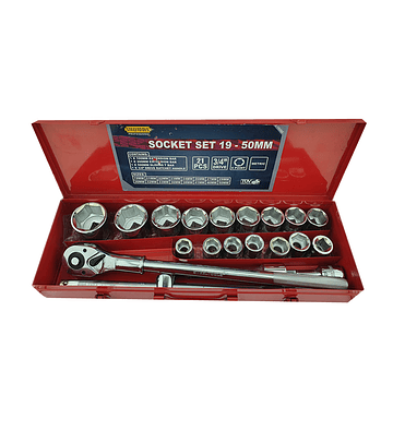 Juego De Dados Chicharra Cuadrante 3/4 21 Piezas Steeltools