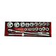 Juego De Dados Chicharra Cuadrante 3/4 21 Piezas Steeltools