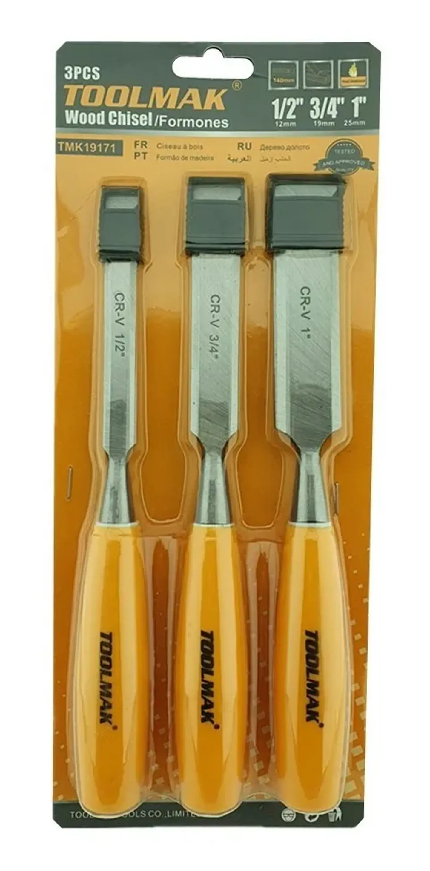 Kit Set Juego De Cinceles De Madera 3 Piezas Toolmak 2