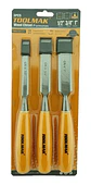 Kit Set Juego De Cinceles De Madera 3 Piezas Toolmak - Miniatura 2